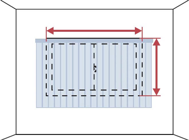 バーチカルブライン サイズの測り方 窓枠に取り付ける 腰窓