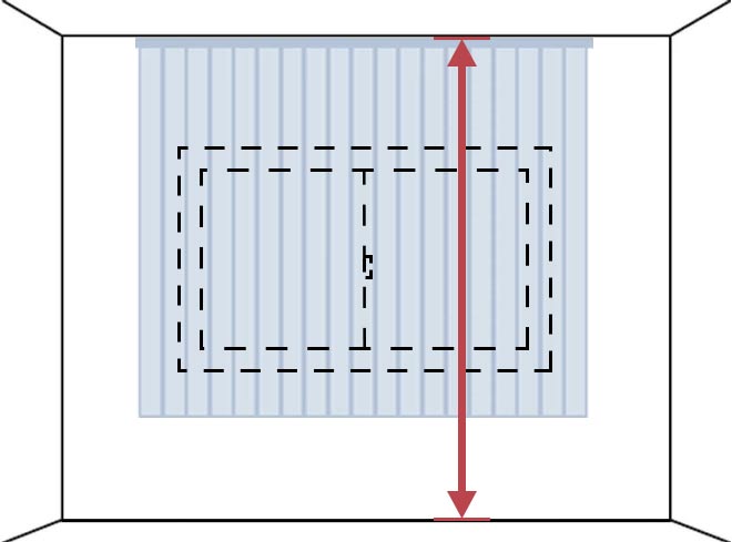 バーチカルブライン 取り付け高さ カーテンレールに取り付ける 腰窓