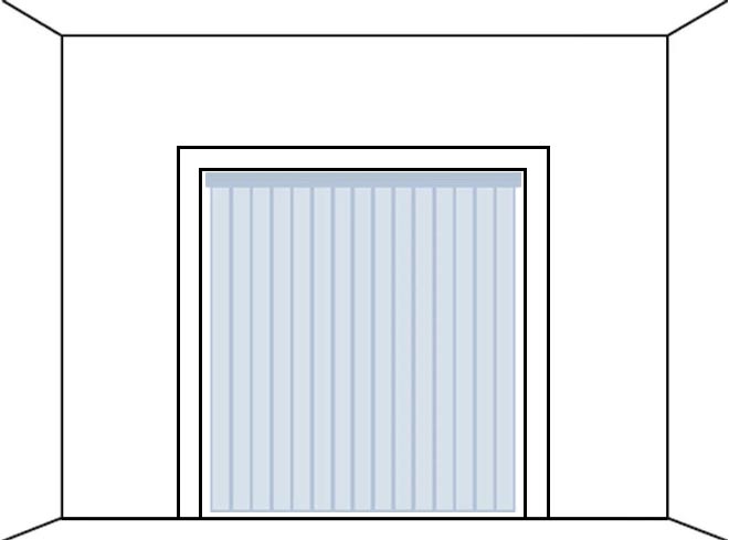 バーチカルブラインド 天井付け 掃き出し窓