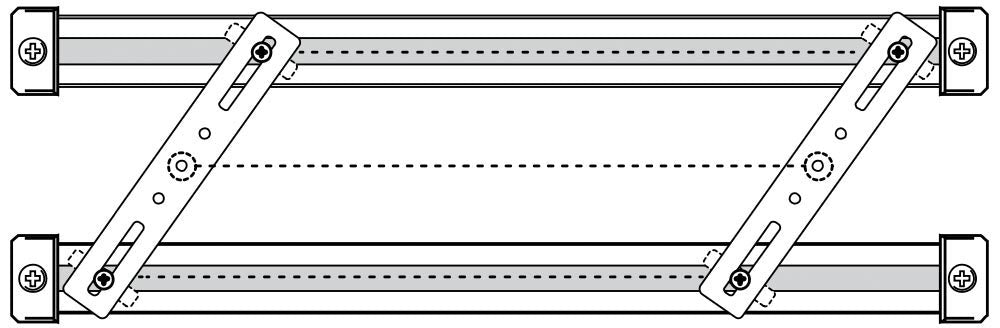 バーチカルブラインド　カーテンレール取り付け金具