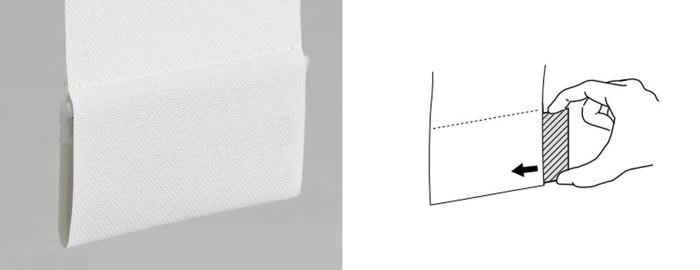 バーチカルブラインド バランスウェイト 巻き込み式