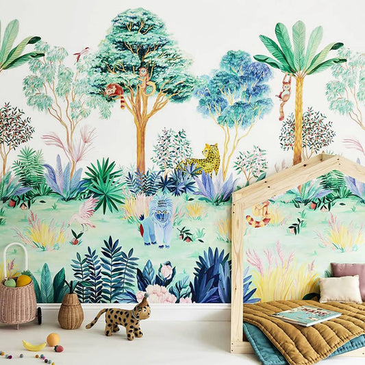 輸入壁紙 Sian Zeng / Jungle Mural Wallpaper / Colour JungleC01 【3パネル1セット】