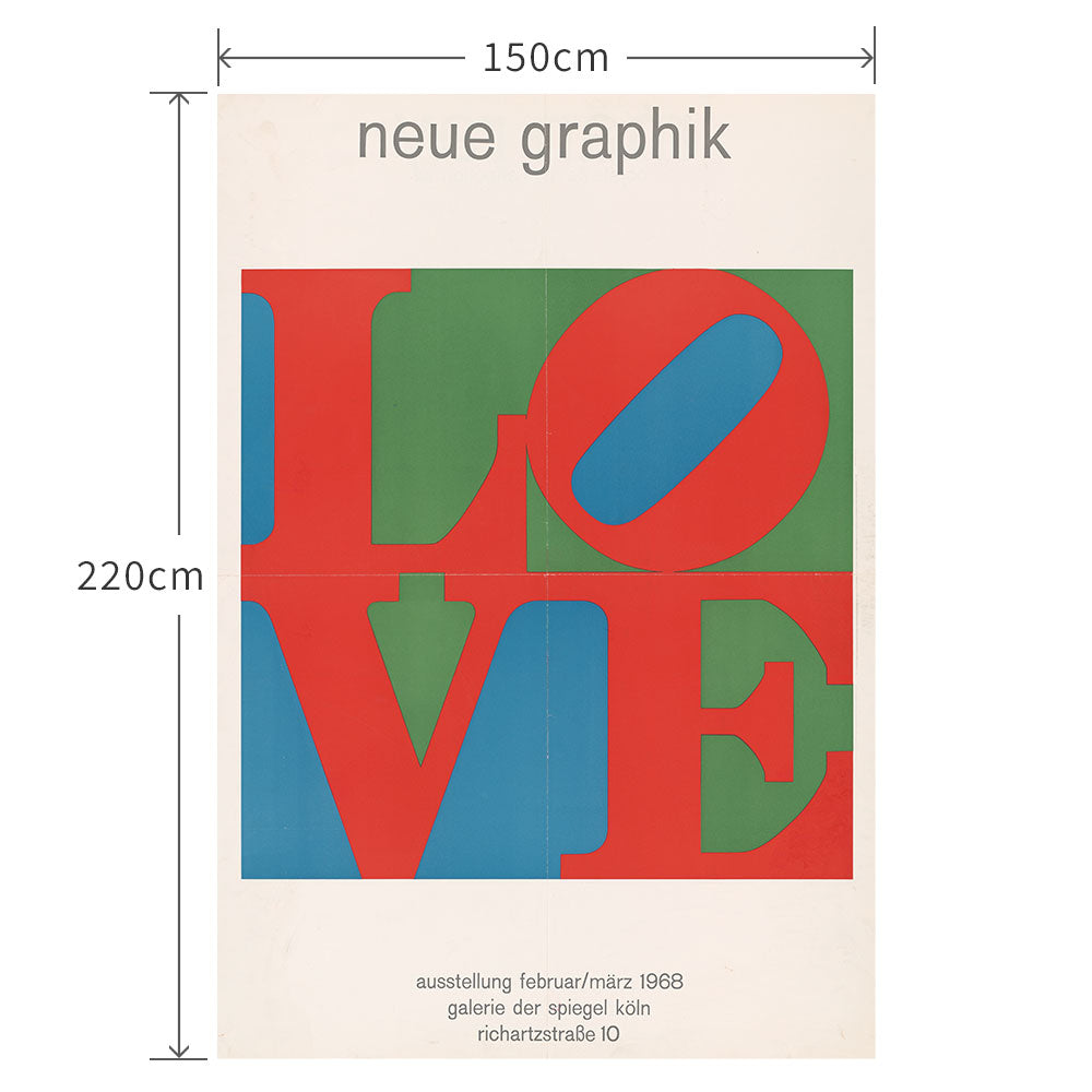 150cm×220cm Love. Neue graphik