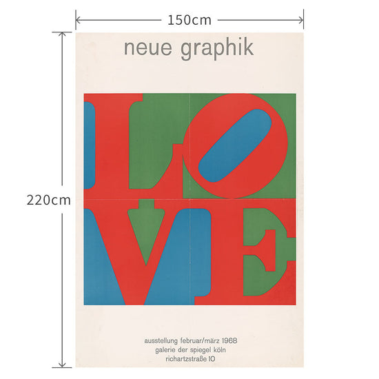 150cm×220cm Love. Neue graphik