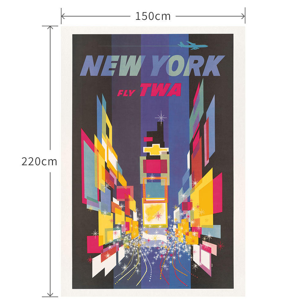 150cm×220cm Fly TWA New York