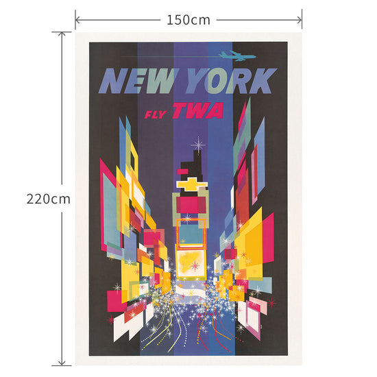 150cm×220cm Fly TWA New York