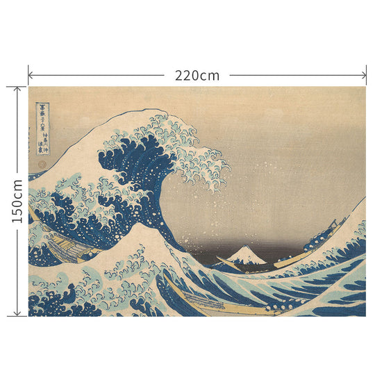 150cm×220cm 葛飾北斎 富嶽三十六景 神奈川沖浪裏
