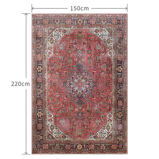 150cm×220cm ペルシャじゅうたん ピンク