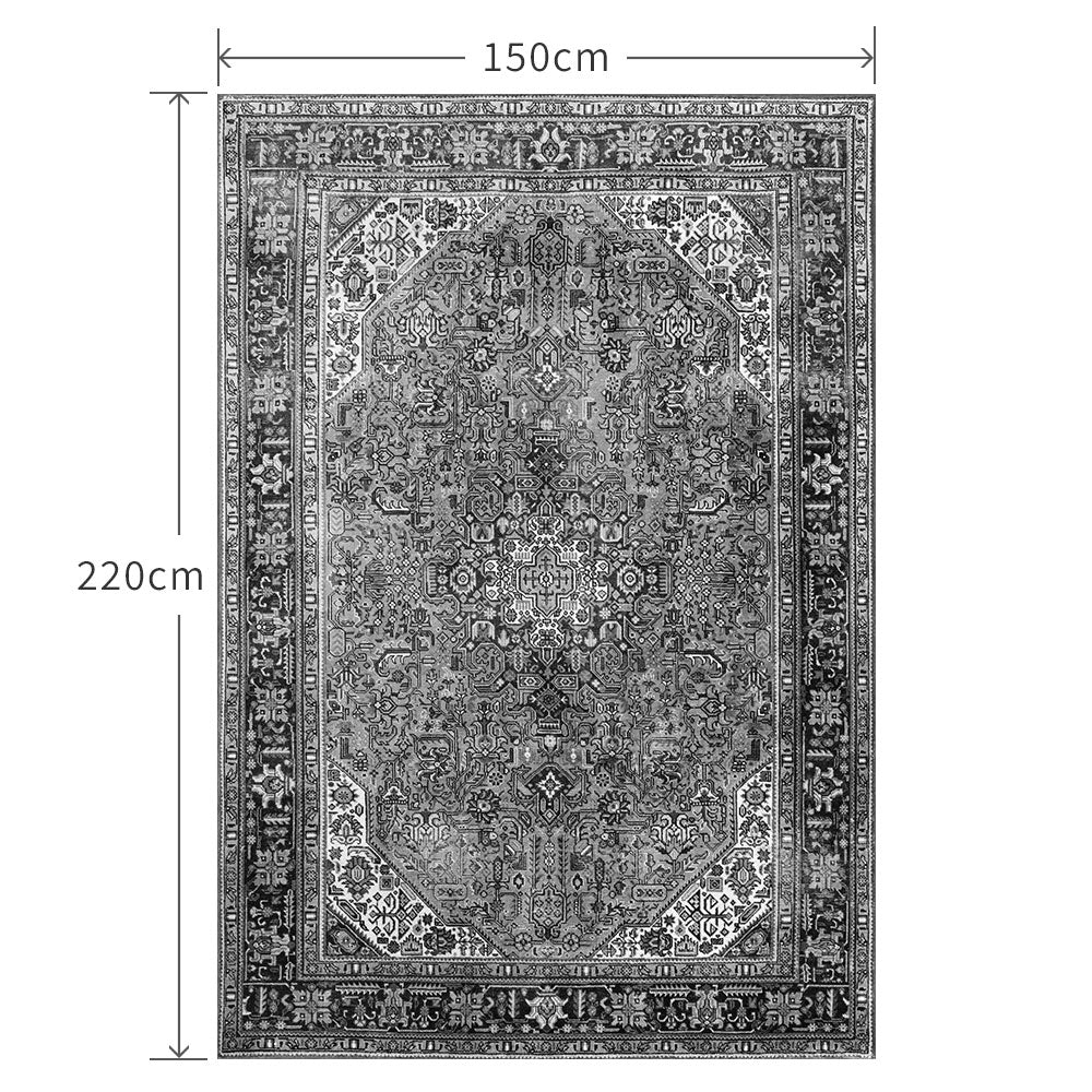 150cm×220cm ペルシャじゅうたん モノトーン