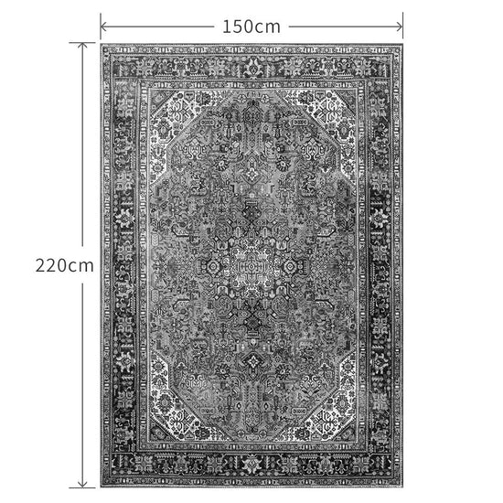 150cm×220cm ペルシャじゅうたん モノトーン