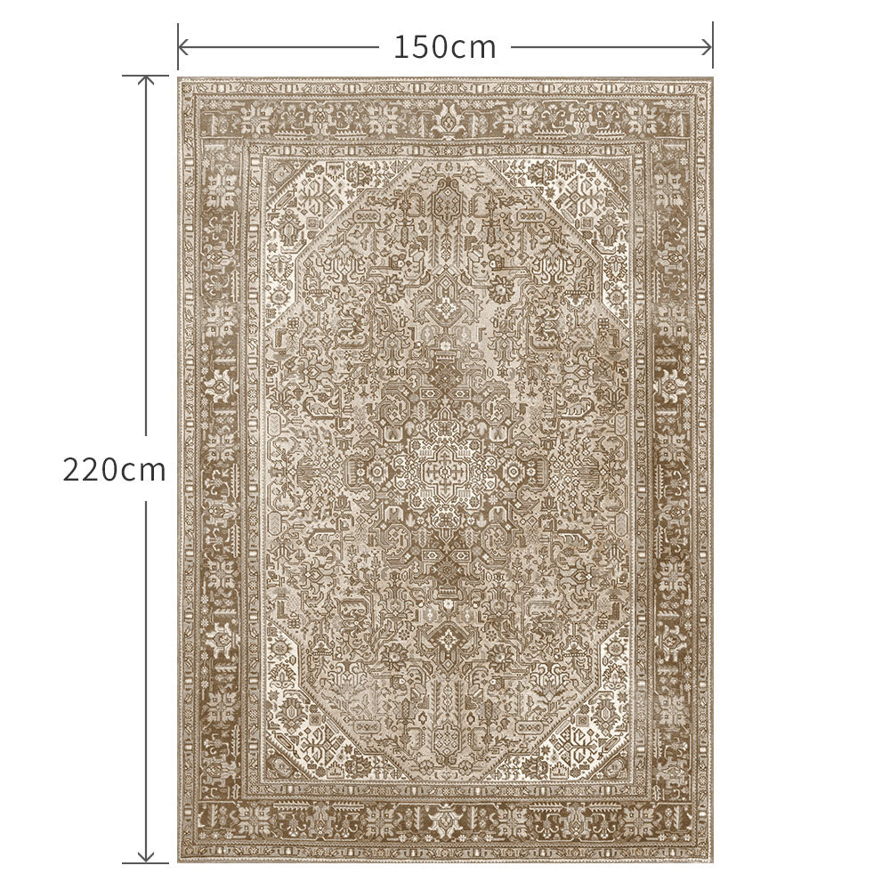 150cm×220cm ペルシャじゅうたん ベージュ