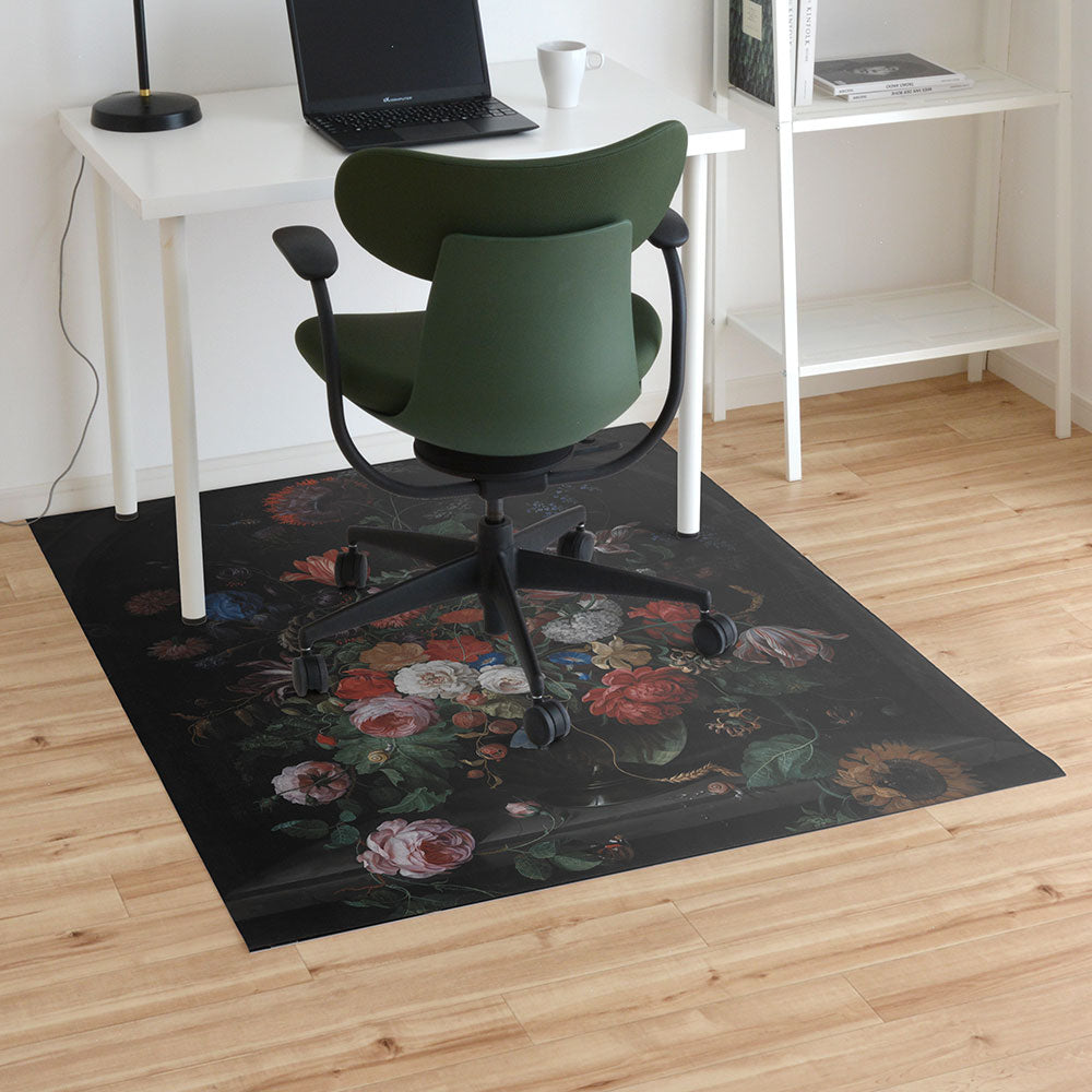 拭けるチェアマット 「Sheete me ! (シーテミー)」 120cm×150cm Flower Piece