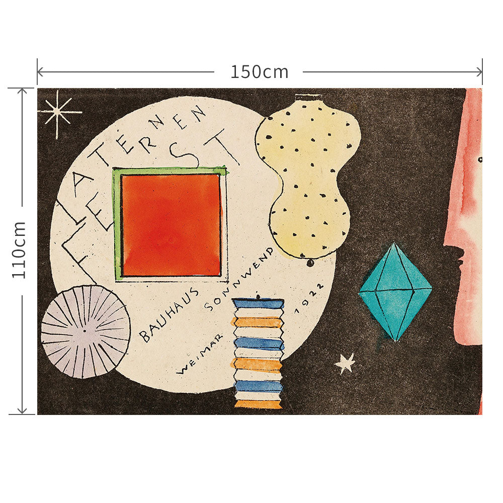 110cm×150cm Laternenfest Bauhaus Weimar
