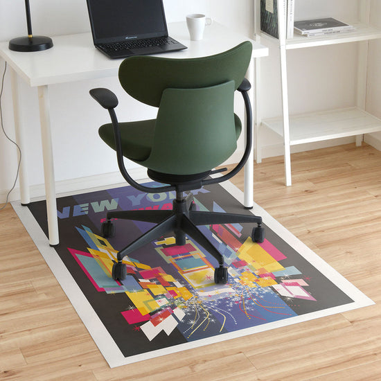 拭けるチェアマット 「Sheete me ! (シーテミー)」 100cm×150cm Fly TWA New York