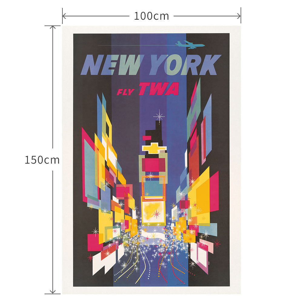 100cm×150cm Fly TWA New York