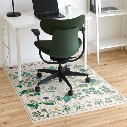 拭けるチェアマット 「Sheete me ! (シーテミー)」 110cm×150cm botanical: economical uses of plants