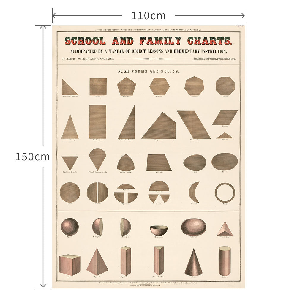 110cm×150cm School and family charts