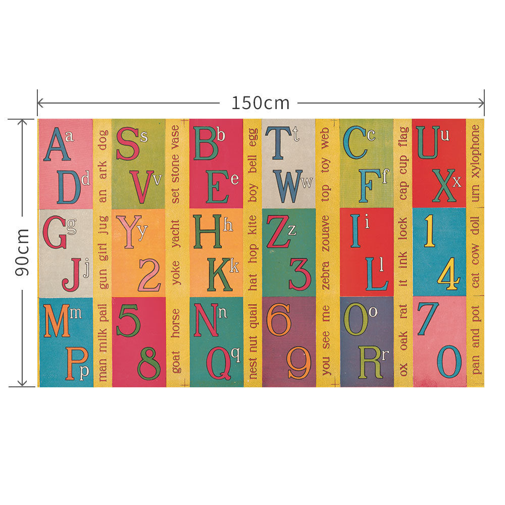90cm×150cm The alphabet blocks