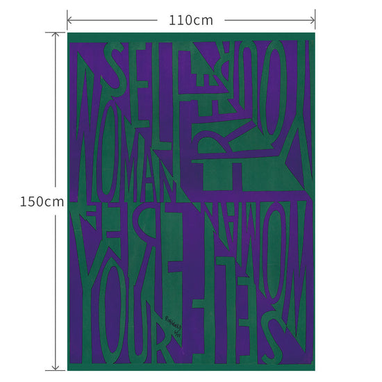 110cm×150cm Free woman, free yourself