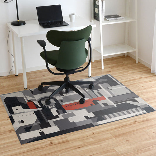 拭けるチェアマット 「Sheete me ! (シーテミー)」 110cm×150cm No. 46 – 1922, The Town