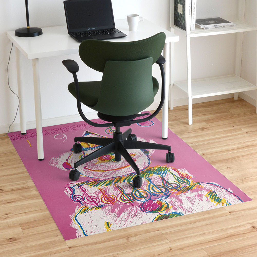 拭けるチェアマット 「Sheete me ! (シーテミー)」 110cm×150cm The Central Pennsylvania Festival of Arts