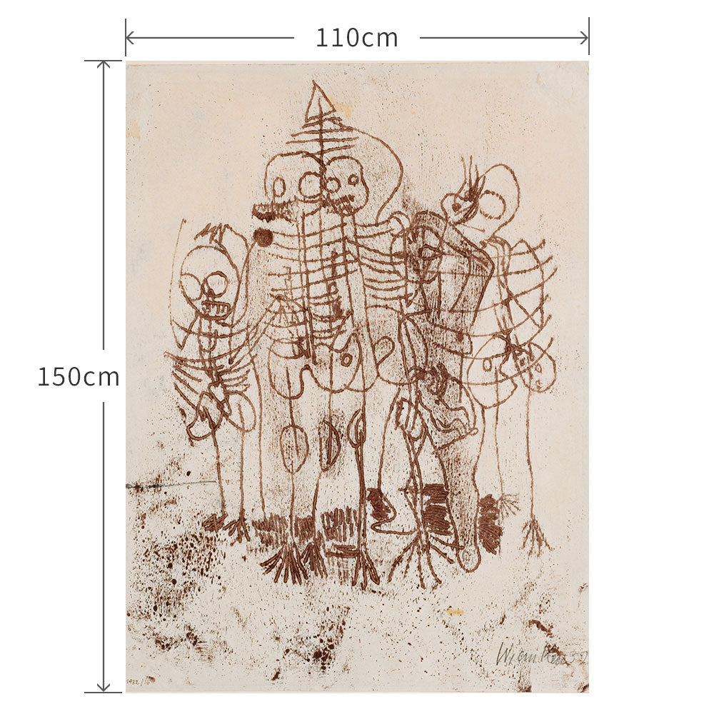 110cm×150cm Skelette