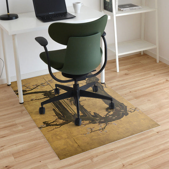 拭けるチェアマット 「Sheete me ! (シーテミー)」 90cm×150cm 狩野山雪 老梅図