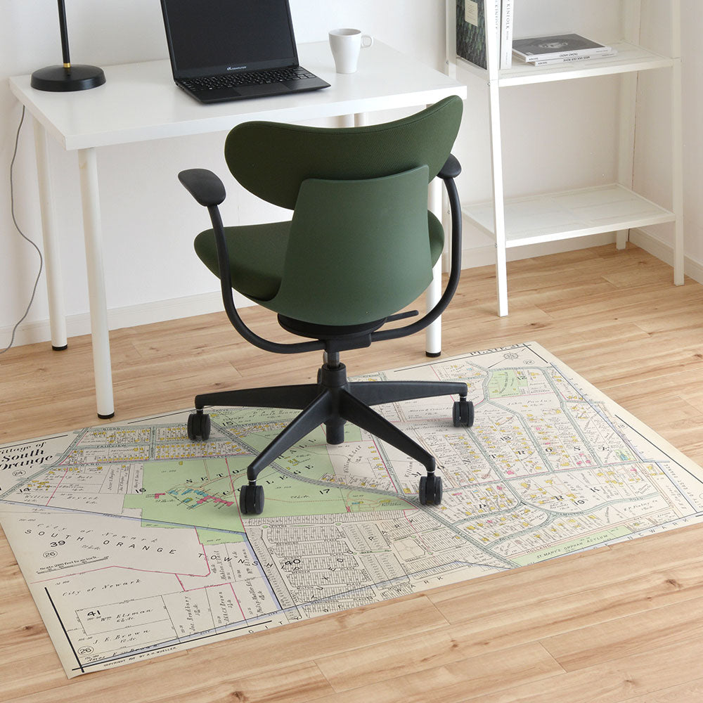 拭けるチェアマット 「Sheete me ! (シーテミー)」 100cm×150cm MAP 01