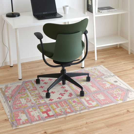 拭けるチェアマット 「Sheete me ! (シーテミー)」 100cm×150cm MAP 02