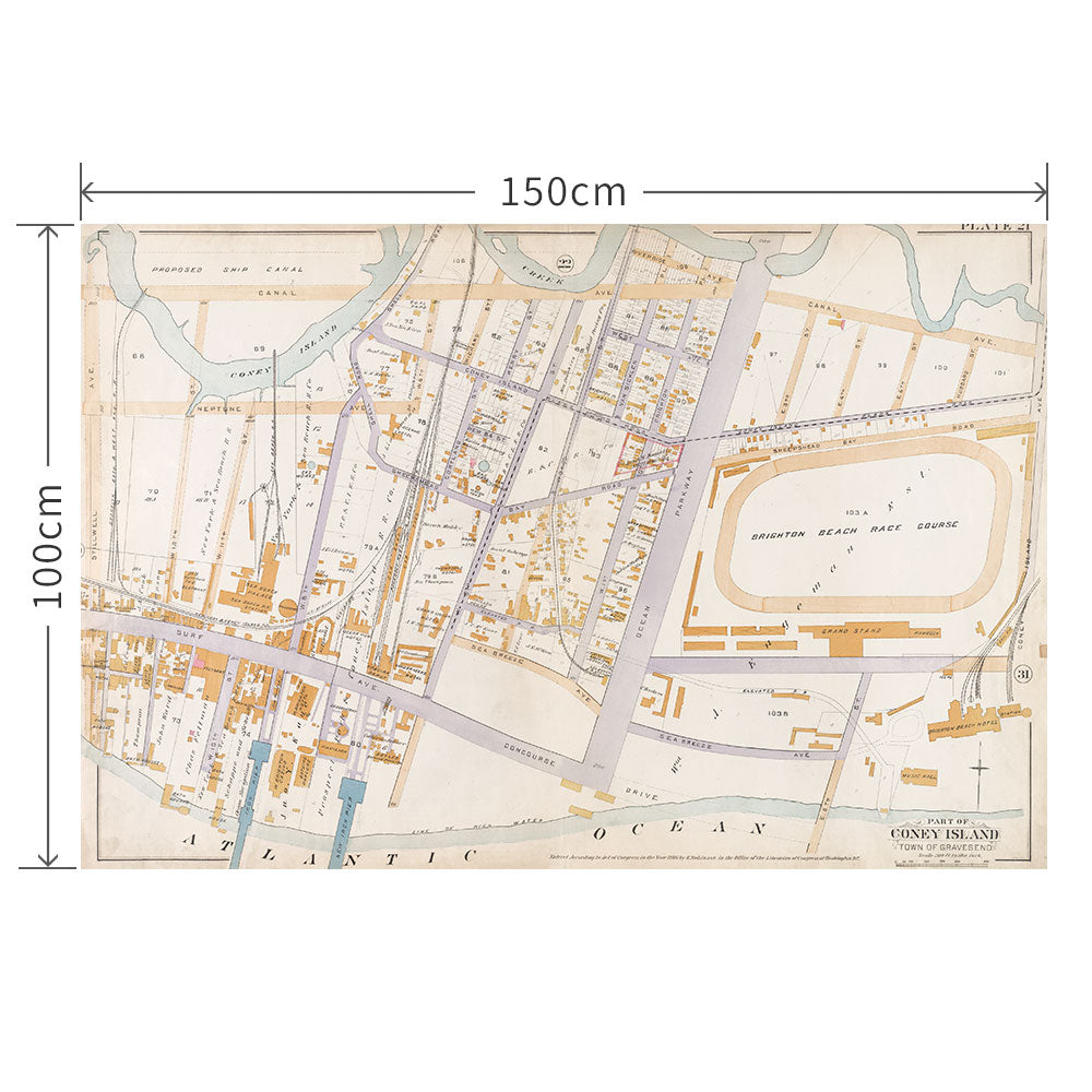 100cm×150cm MAP 03