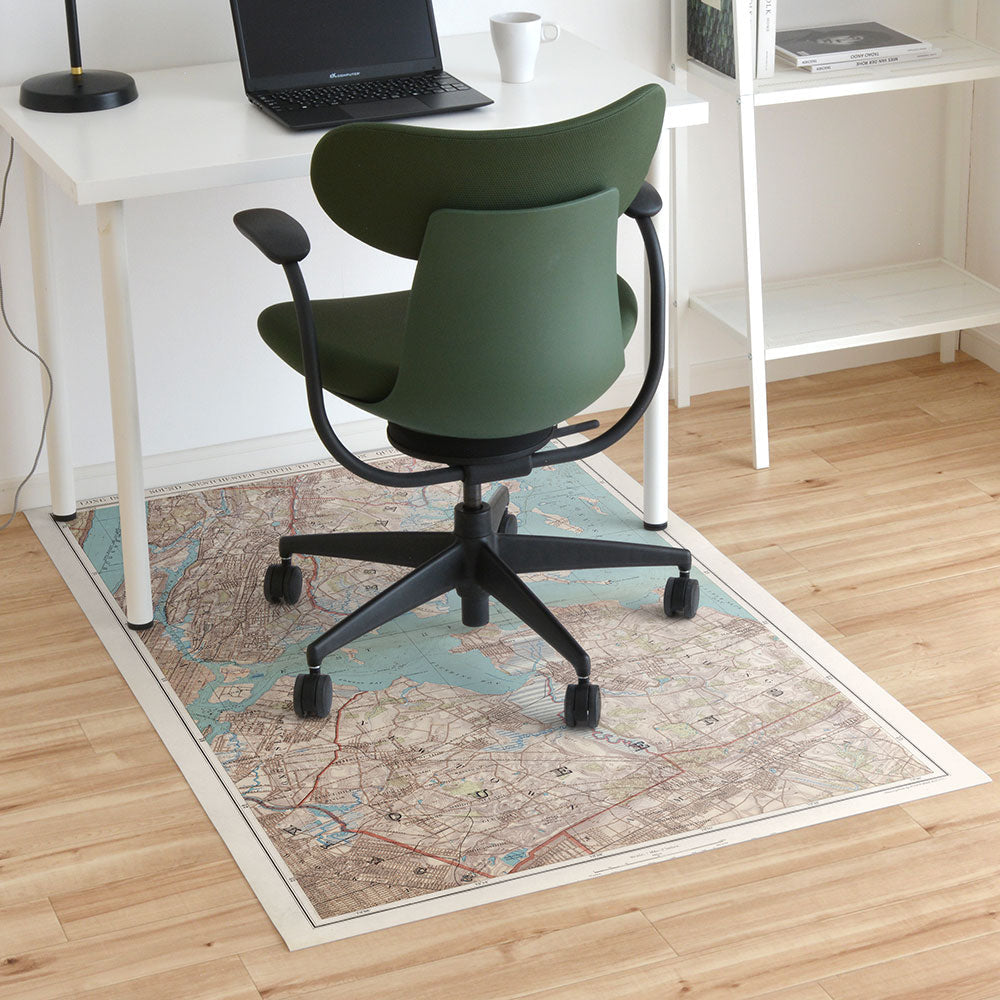 拭けるチェアマット 「Sheete me ! (シーテミー)」 100cm×150cm MAP 04