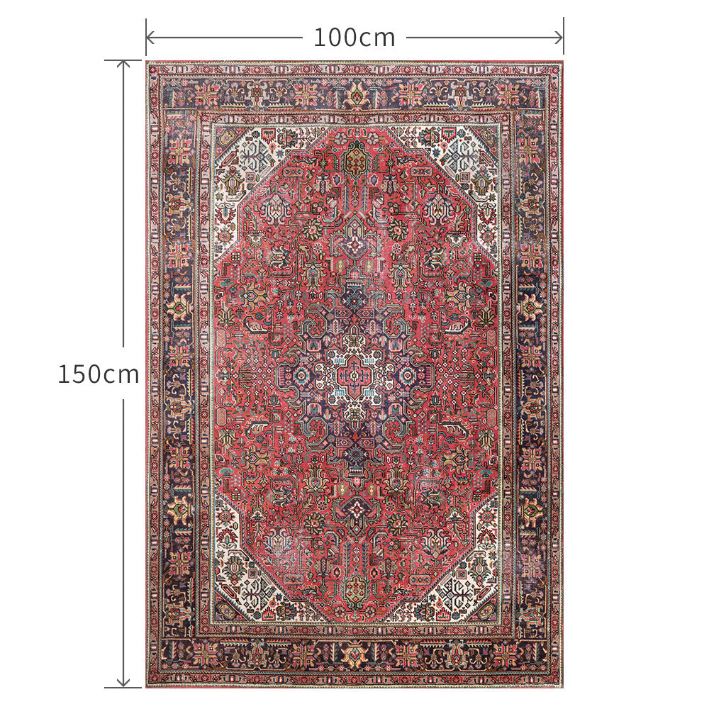 100cm×150cm ペルシャじゅうたん ピンク