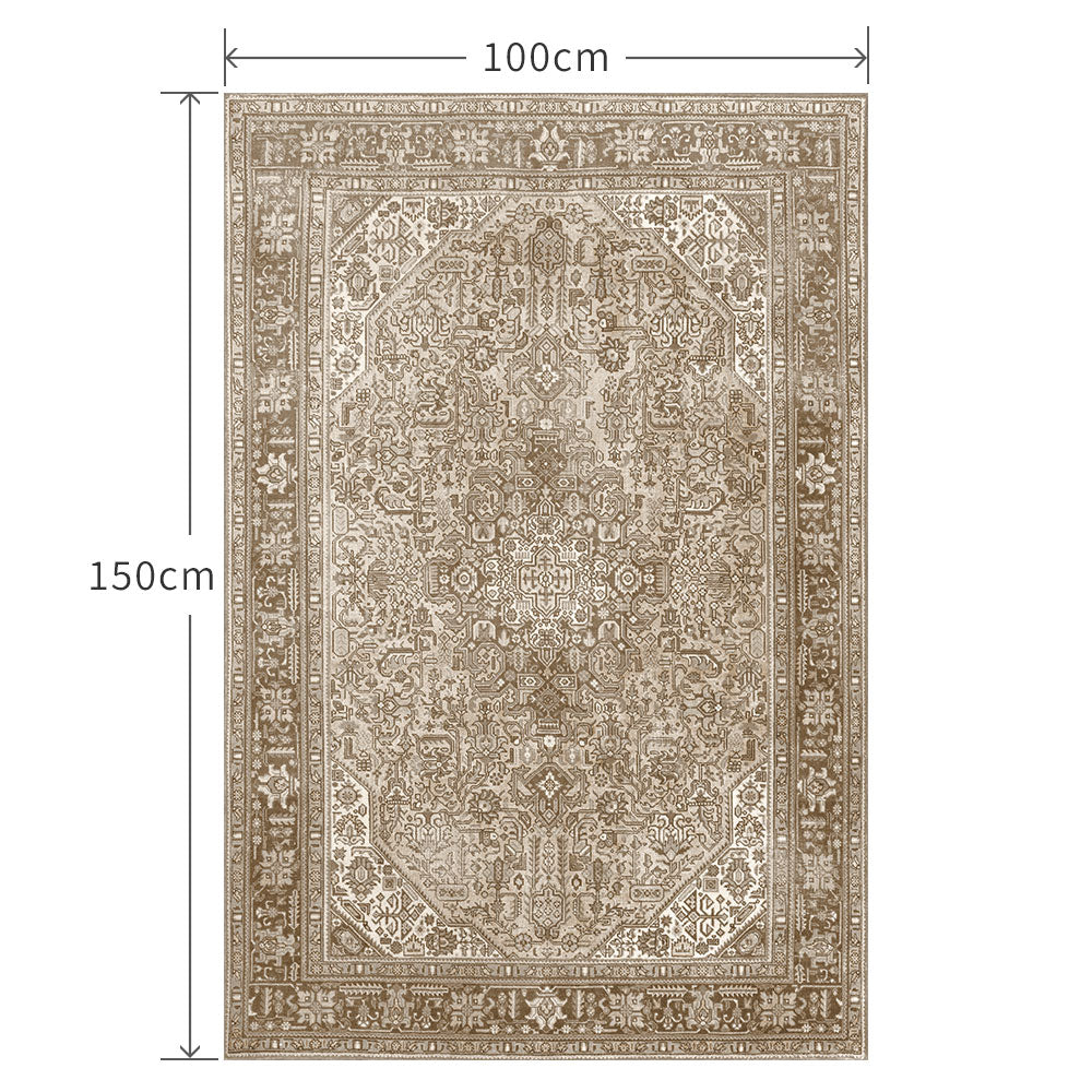 100cm×150cm ペルシャじゅうたん ベージュ