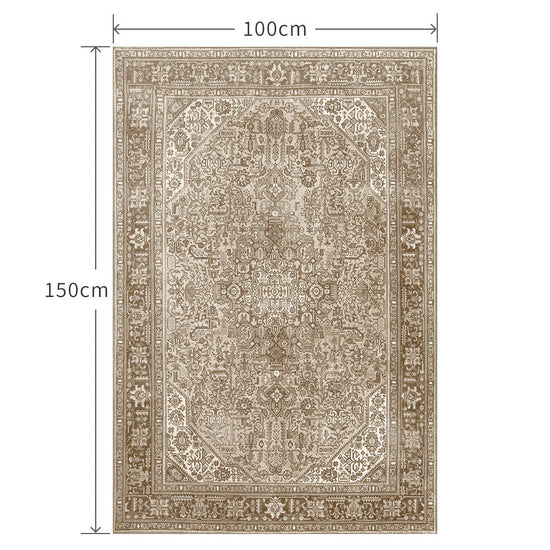 100cm×150cm ペルシャじゅうたん ベージュ