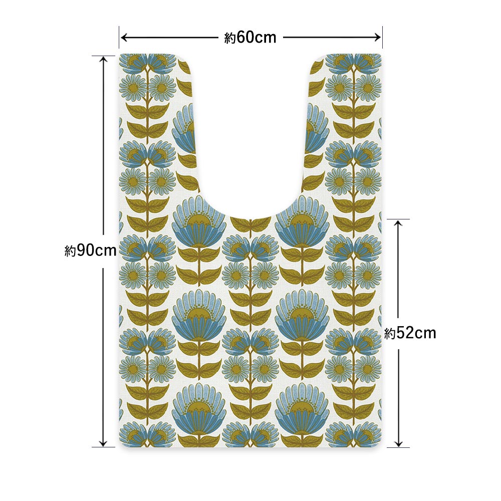 拭ける トイレマット Sheete me! シーテミー ロングタイプ 60cm×90cm ビンテージパターン ハミング