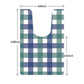 拭けるトイレマット 「Sheetan シータン」 ロング チェック05 グリーン×ブルー 60cm×90cm
