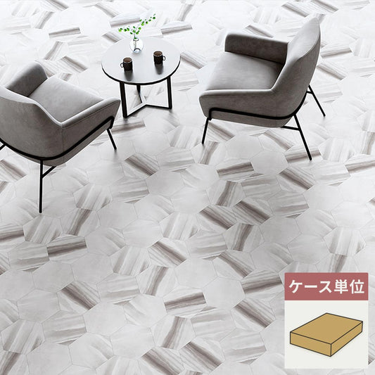 フロアタイル サンゲツ 石目調 ブリードヘキサ 【1ケース(52枚入)単位で販売】 IS-2007