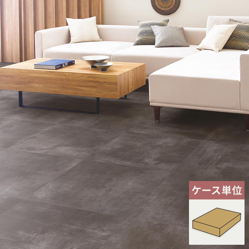 フロアタイル サンゲツ コンクリート グランドモルタル 【1ケース(9枚入)単位で販売】 IS-2085