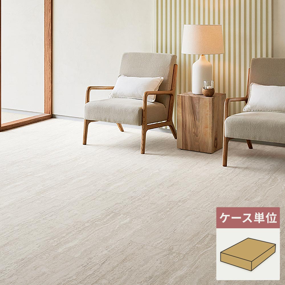 フロアタイル サンゲツ 石目調 トラバーチンロマーノ 【1ケース(18枚入)単位で販売】 IS-2115
