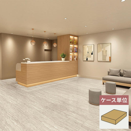 フロアタイル サンゲツ 石目調 トラバーチンロマーノWF 【1ケース(18枚入)単位で販売】 KT-2021