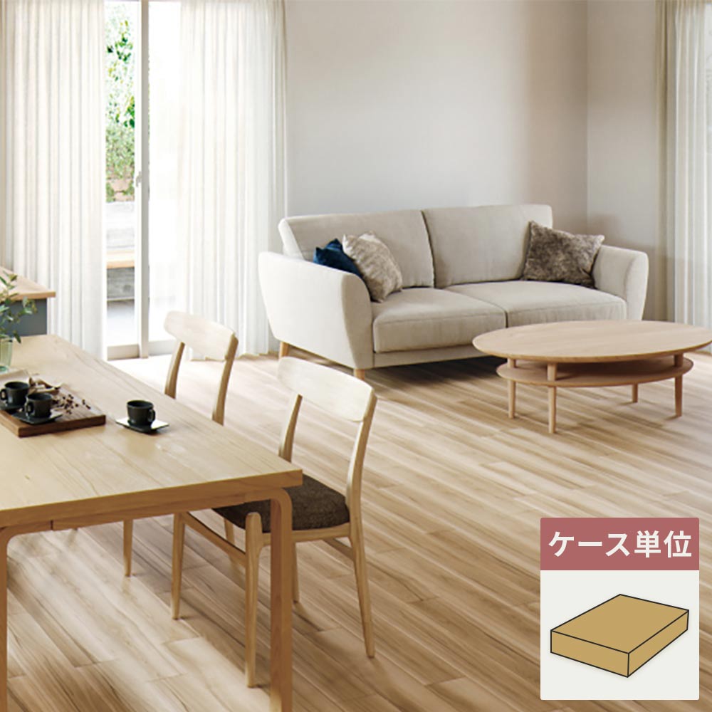 フロアタイル サンゲツ ウッド ロシータバーチ 【1ケース(15枚入)単位で販売】 WD-2008