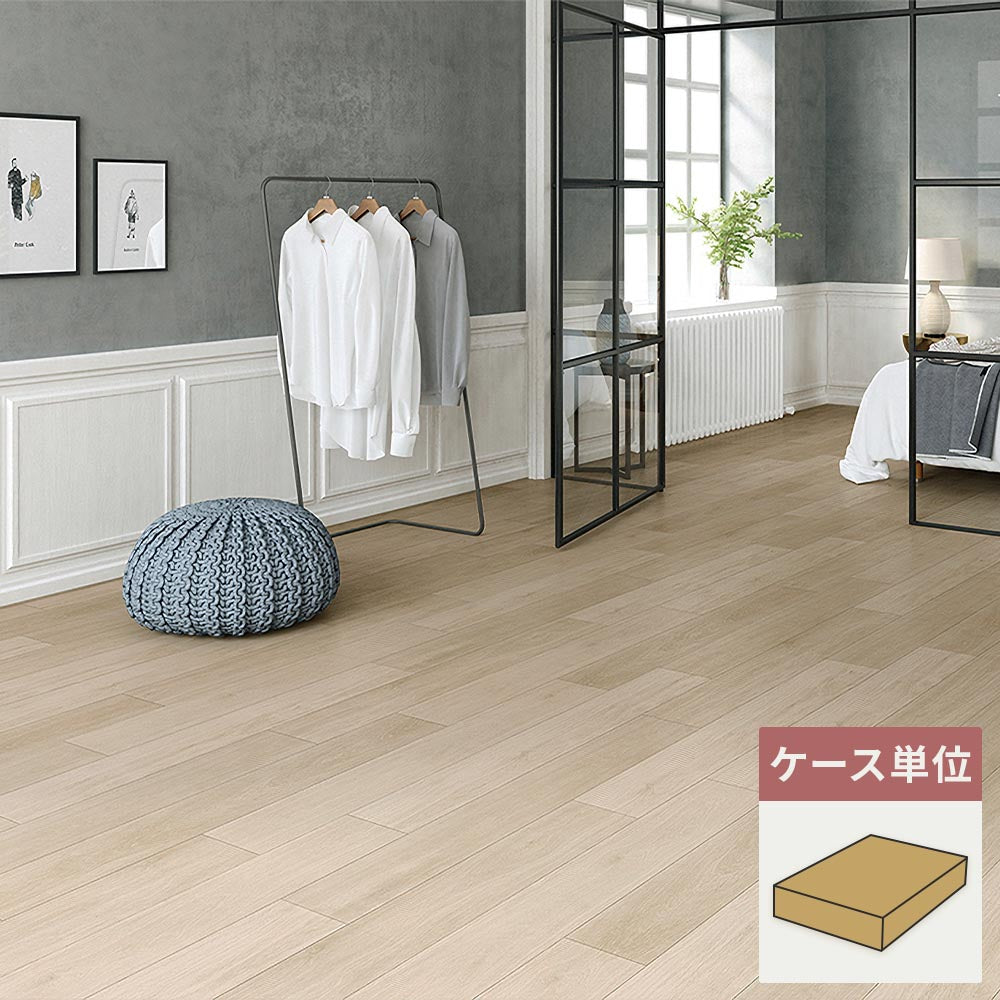 フロアタイル サンゲツ ウッド ビアンコオーク 【1ケース(15枚入)単位で販売】 WD-2010