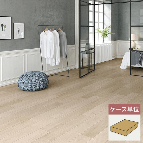 フロアタイル サンゲツ ウッド ビアンコオーク 【1ケース(15枚入)単位で販売】 WD-2010