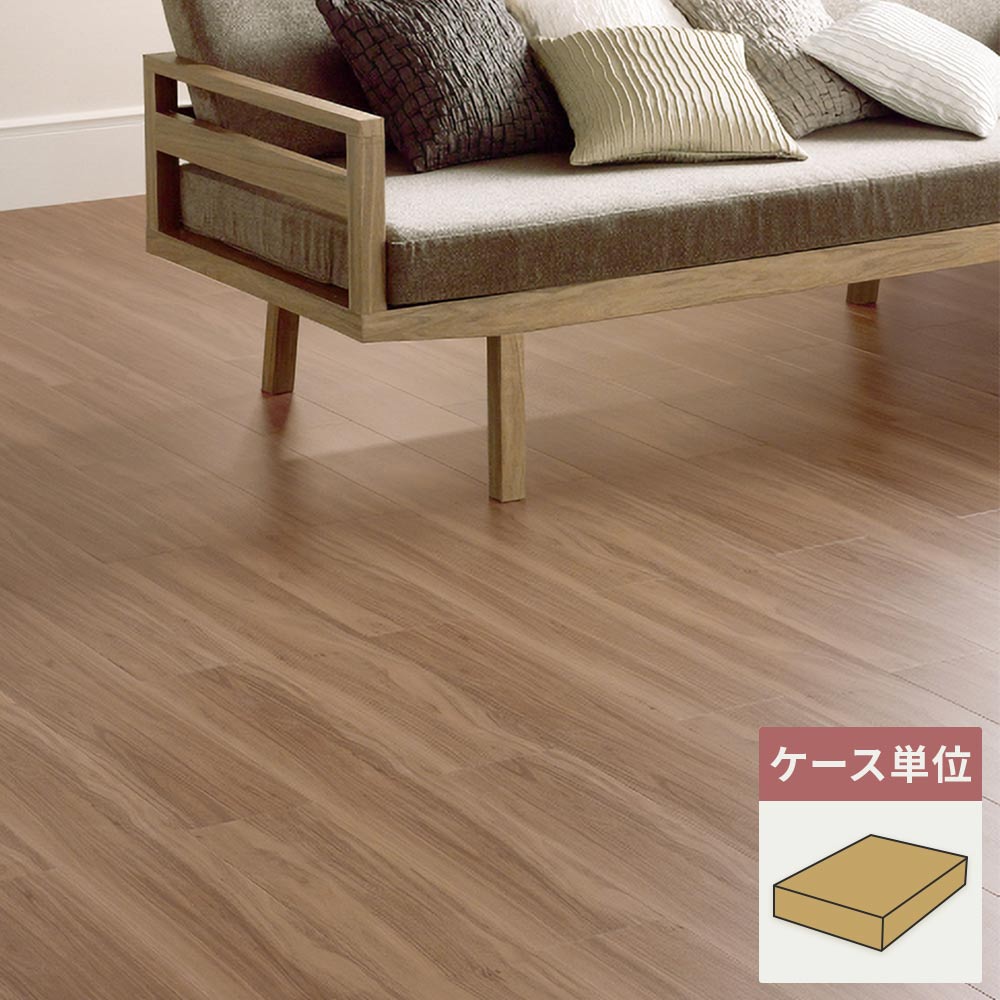 フロアタイル サンゲツ ウッド ウォルナット 【1ケース(24枚入)単位で販売】 WD-2071
