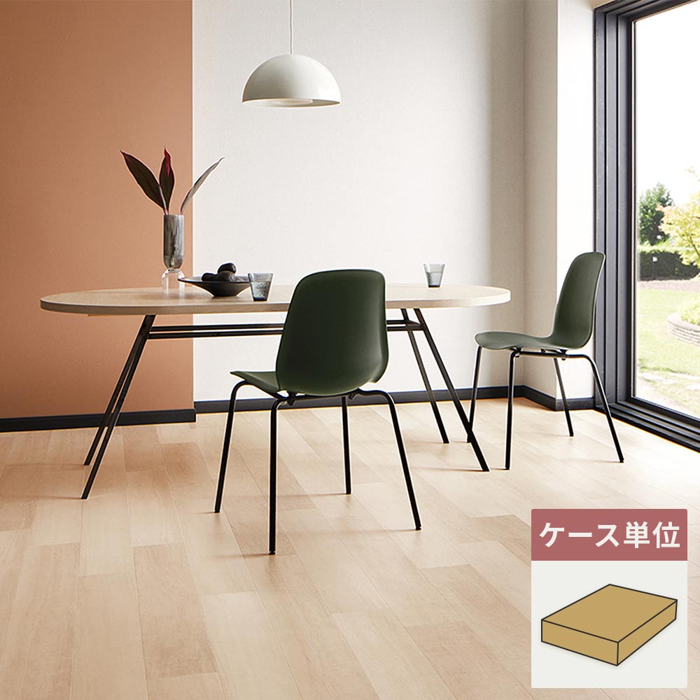 フロアタイル サンゲツ ウッド シルキーメイプル 【1ケース(24枚入)単位で販売】 WD-2078