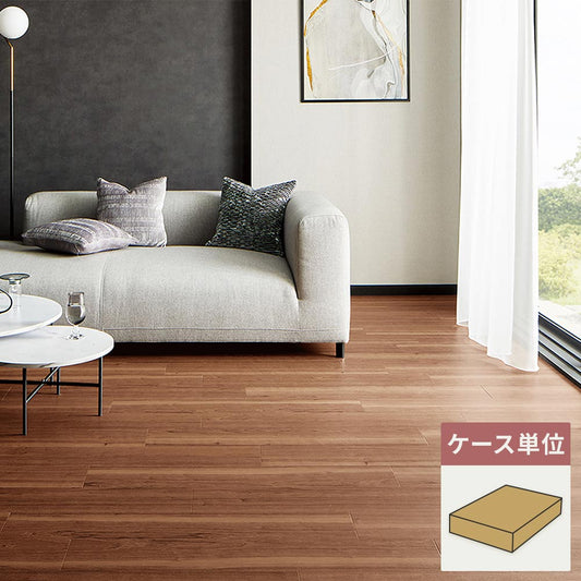 フロアタイル サンゲツ ウッド ブラックチェリー 【1ケース(24枚入)単位で販売】 WD-2086