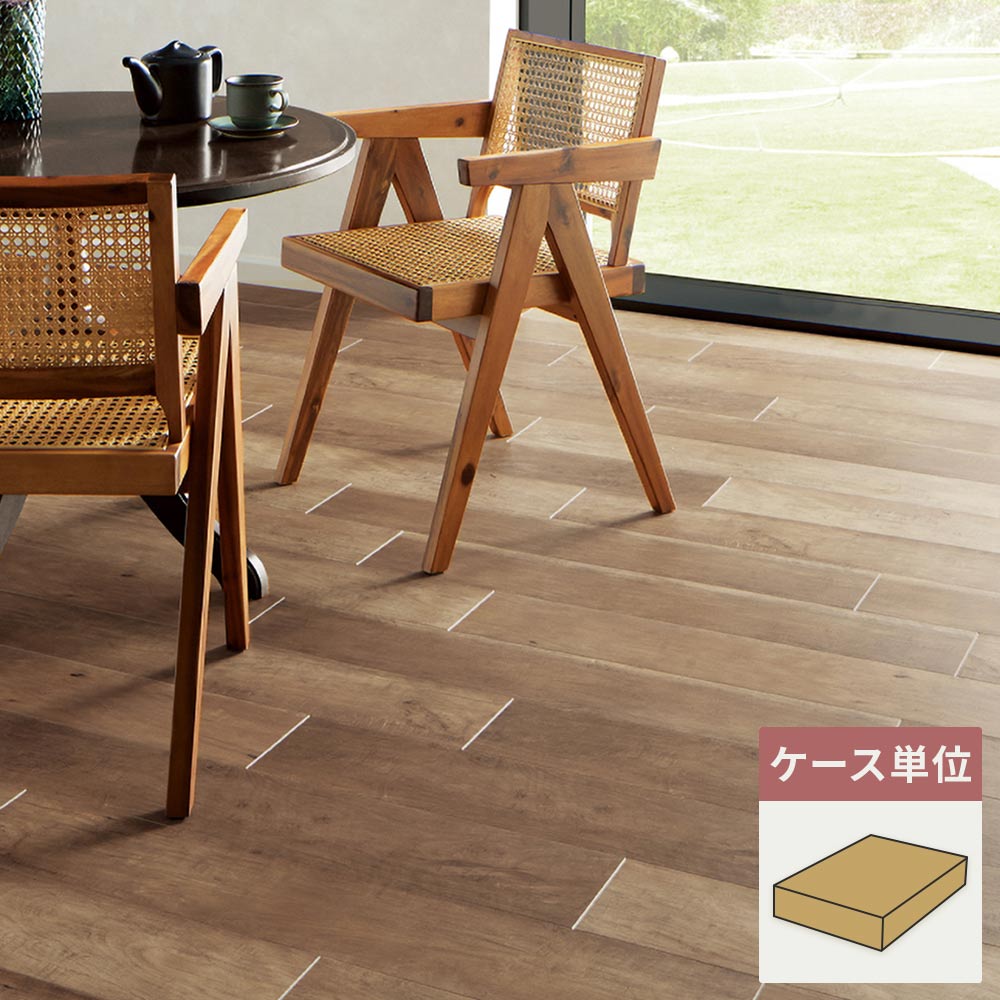 フロアタイル サンゲツ ウッド ビンテージチェリー 【1ケース(24枚入)単位で販売】 WD-2087