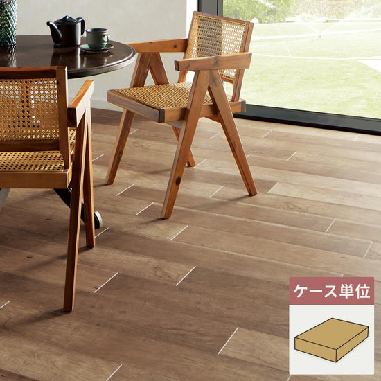 フロアタイル サンゲツ ウッド ビンテージチェリー 【1ケース(24枚入)単位で販売】 WD-2087