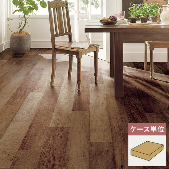 フロアタイル サンゲツ ウッド ビンテージチェリー 【1ケース(24枚入)単位で販売】 WD-2088