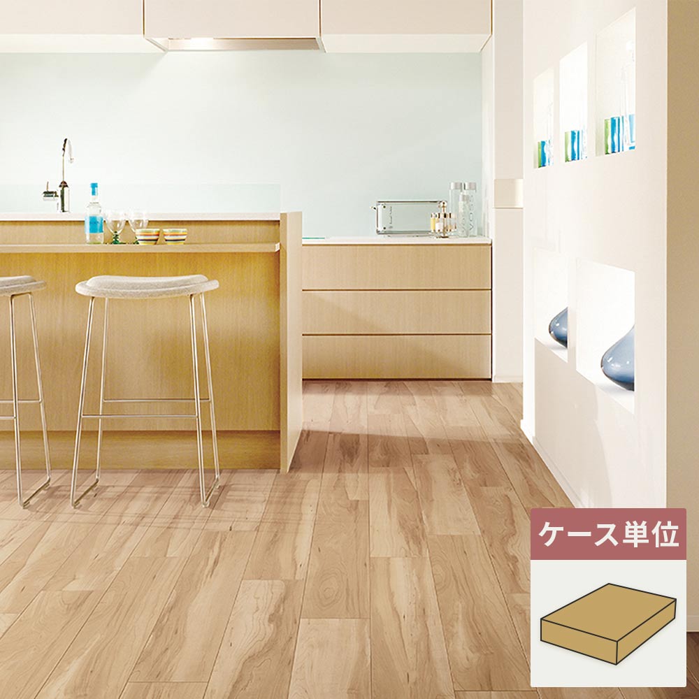 フロアタイル サンゲツ ウッド シュガーメイプル 【1ケース(24枚入)単位で販売】 WD-2098